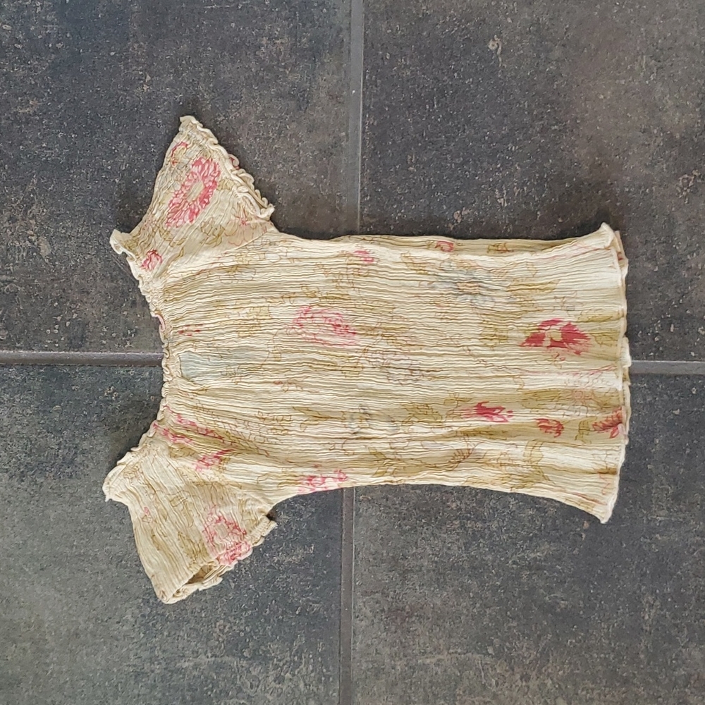 Lucky Brand floral print baby shirt. Size 12-18 months. - Picture 3 of 5